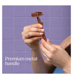 Wilkinson Sword Rose Gold safety razor blades 15 refills, imported from the UK