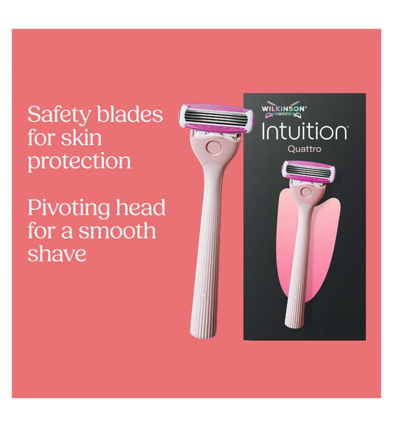 Wilkinson Sword Intuition Quattro women's razor, imported from the UK
