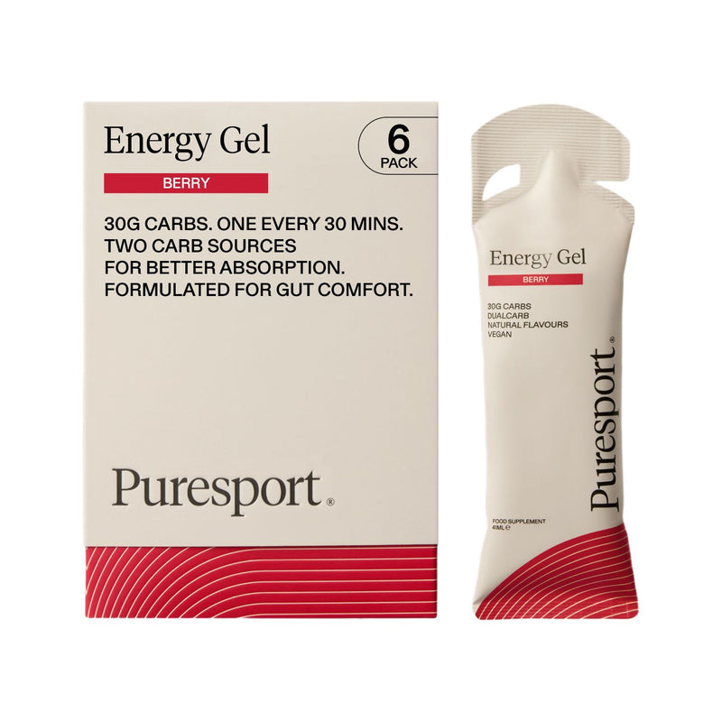 Puresport energy gel berry 41ml 6 sachets (British brand)