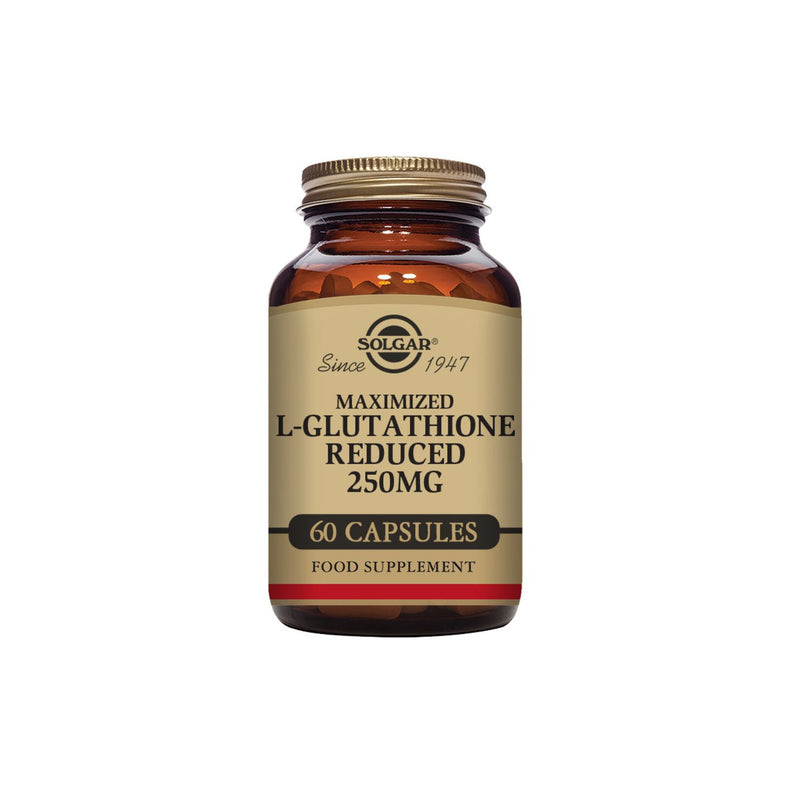 Solgar glutathione supplement 250mg 60 capsules, imported from the UK