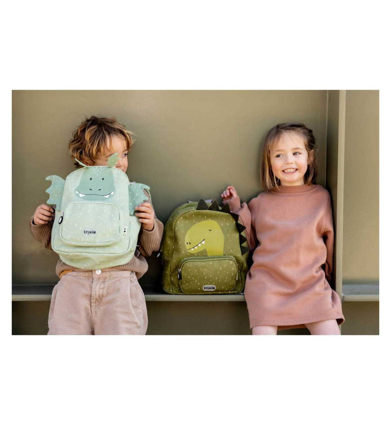 Trixie Mr Dino backpack for kids with dinosaur design - British product