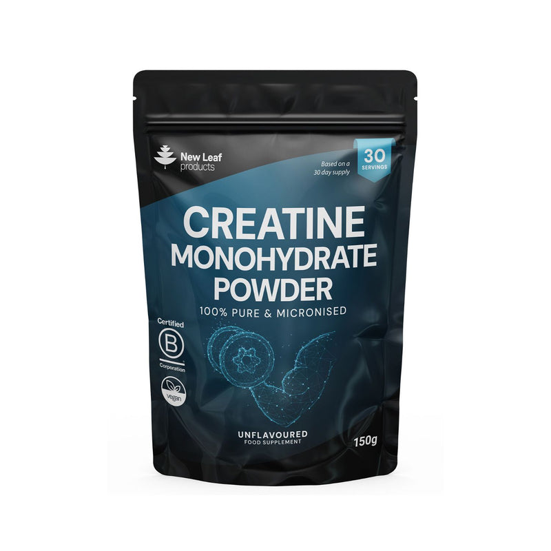 New Leaf Creatine Monohydrate Powder 150g, imported from the UK