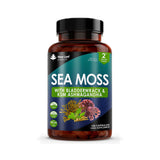 New Leaf sea moss complex with bladderwrack and ashwagandha 120 capsules, UK version