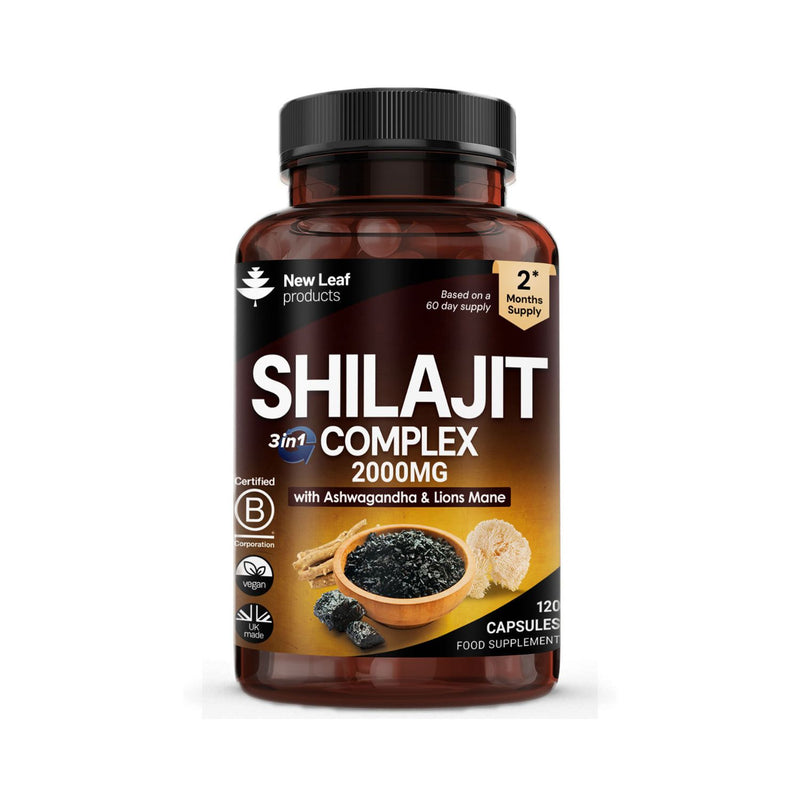 New Leaf Shilajit Complex 120 capsules, UK version