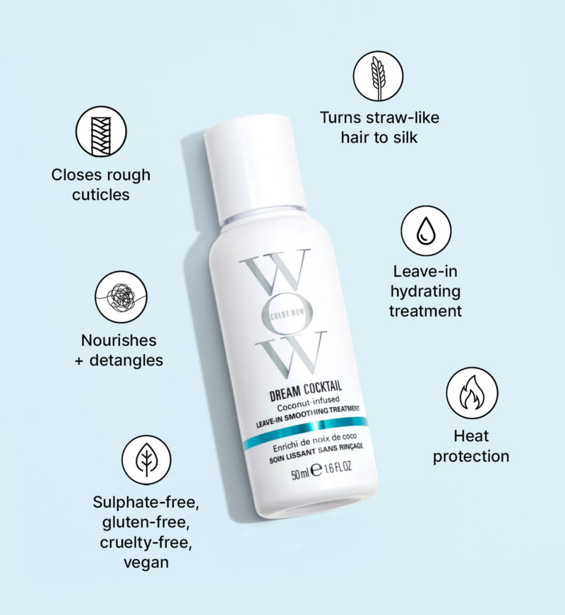 Color Wow Dream Cocktail leave-in conditioner Coconut 50ml (British brand)