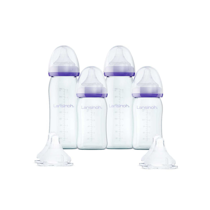 Lansinoh glass baby bottle bundle 160ml and 240ml - British product