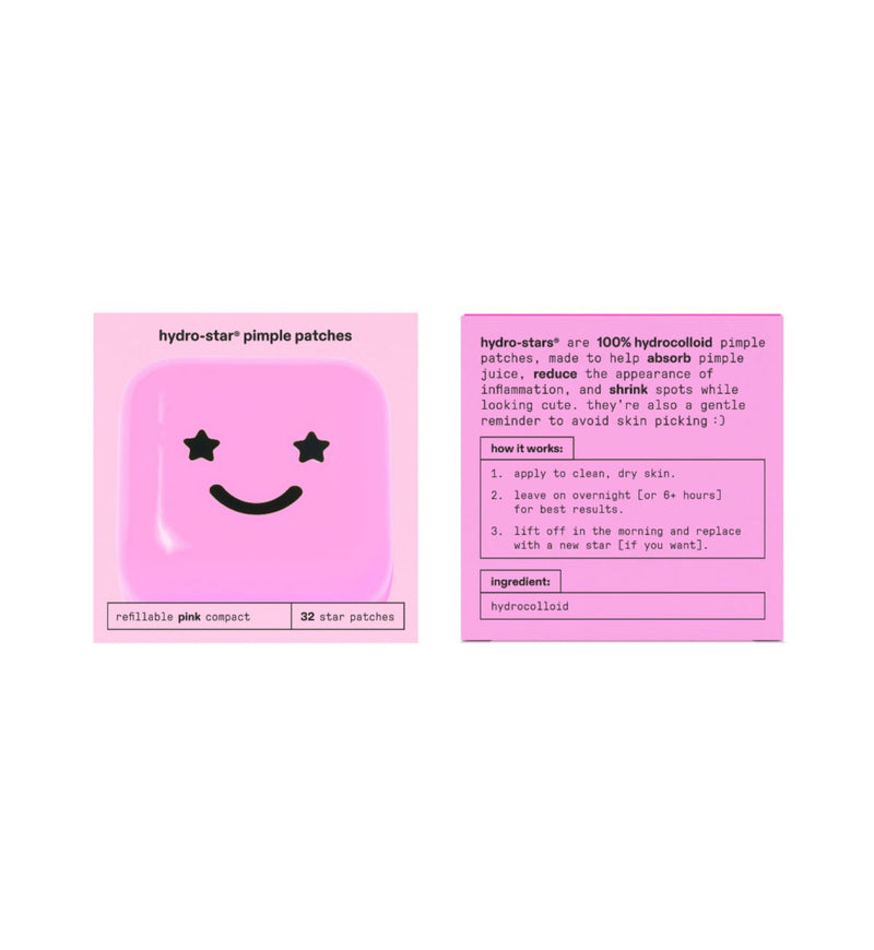 Starface Hydro-Star pink pimple patches 32 count (British brand)