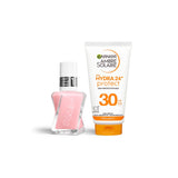 Essie Sheer Fantasy nail polish and Garnier SPF30 sun cream bundle - British product