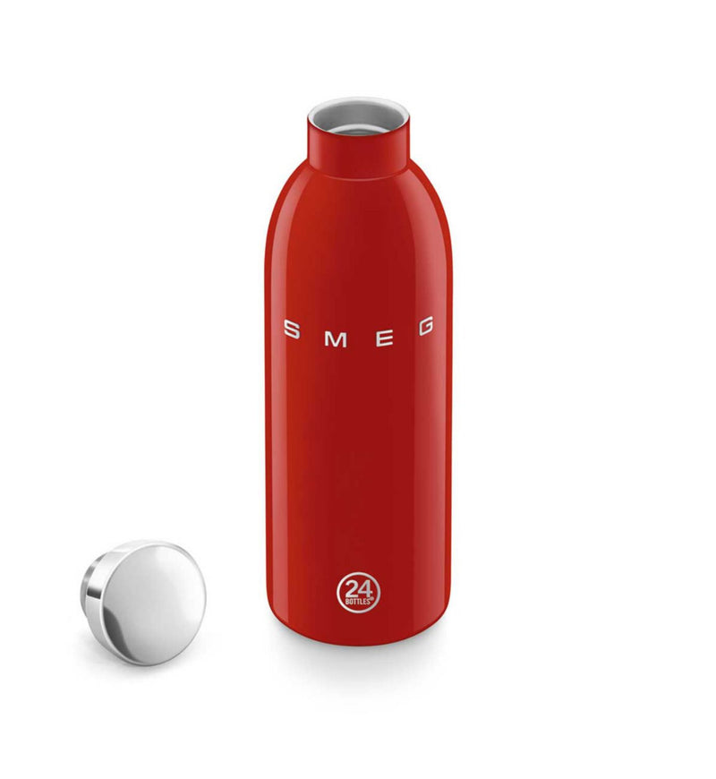 Smeg 24Bottles red stainless steel bottle 500ml (British brand)