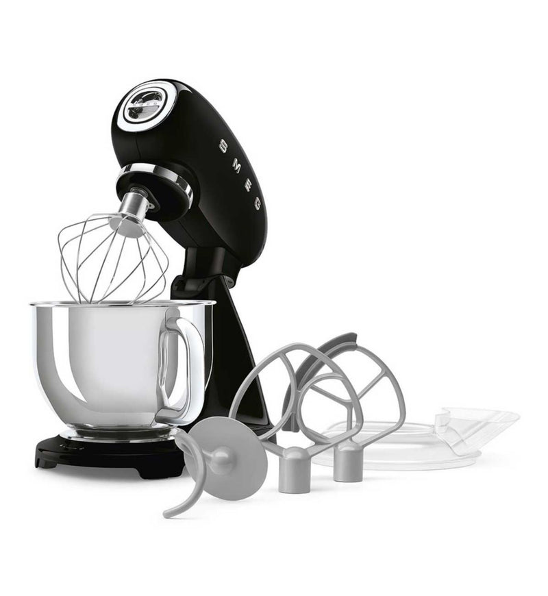 Smeg 1000W stand mixer in black - British product