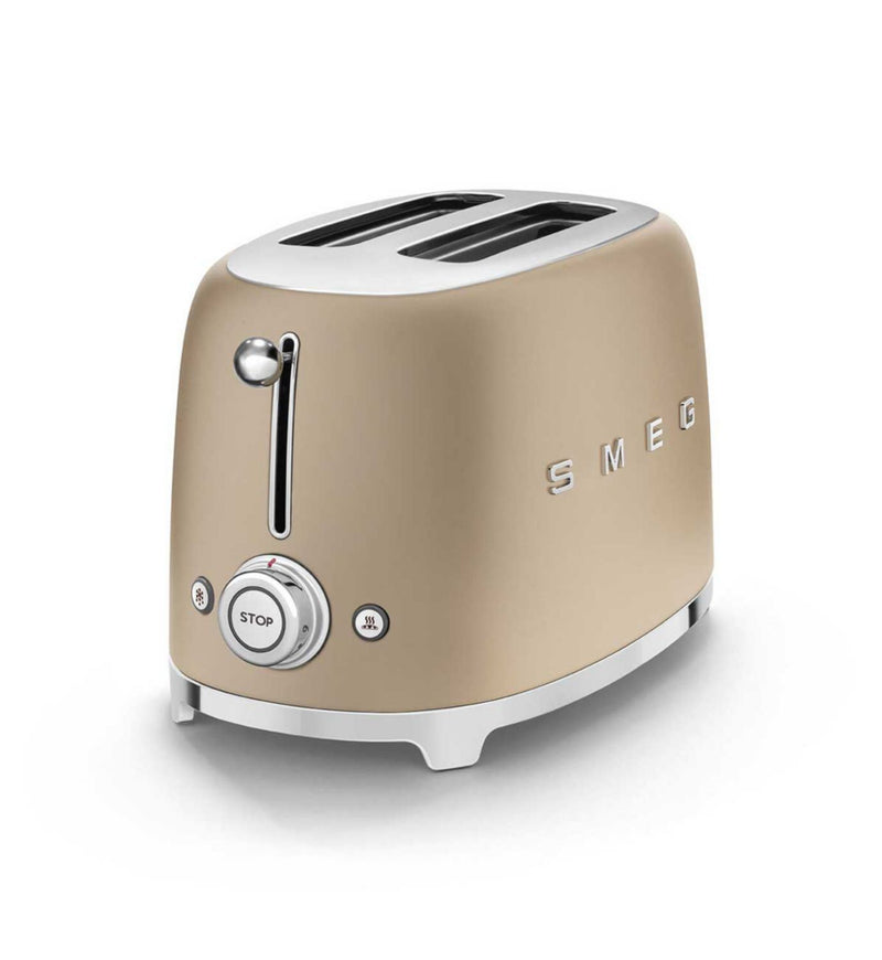 Smeg kettle and toaster set champagne gold (British brand)