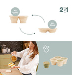 Babymoov silicone food containers and feeder set (British brand)