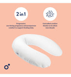 Doomoo Buddy maternity pillow silver dots (British brand)