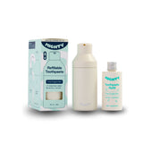 Mighty Sandstone toothpaste dispenser with English Mint refill 50ml (British brand)