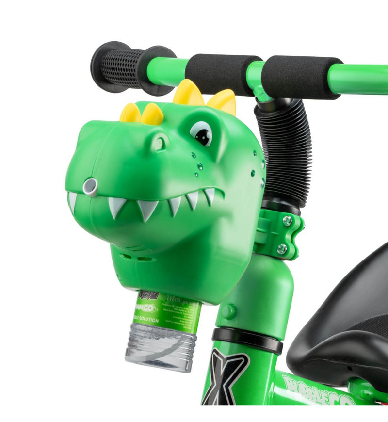 Xootz Bubble Go Dinosaur Trike with bubble machine - British product