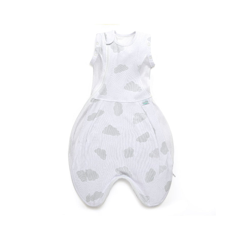 Purflo Swaddle to Sleep Bag 0.5 Tog Cotton Clouds, UK version