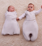 Purflo Swaddle Sleep Bag 0.5 Tog Grey 0-4m, imported from the UK