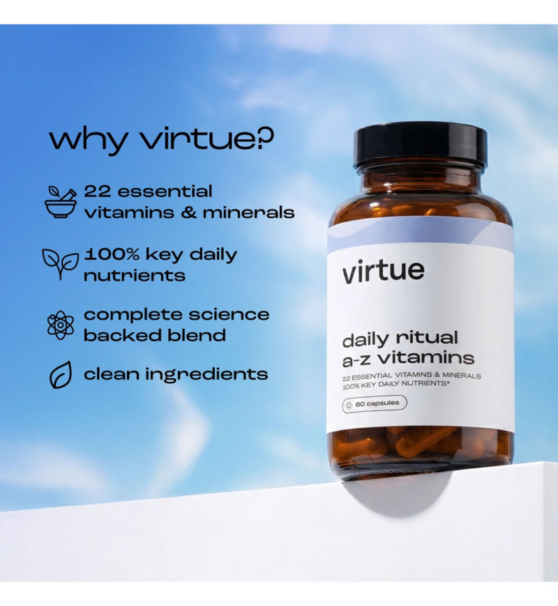 Virtue Daily Ritual A-Z Vitamins 60 capsules - British product