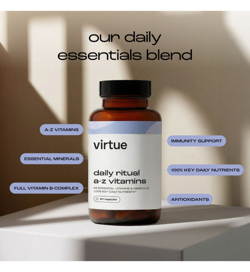Virtue Daily Ritual A-Z Vitamins 60 capsules - British product