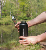 Lifeventure insulated flask black 1L, imported from the UK