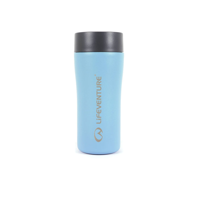 Lifeventure thermal mug blue 350ml insulated stainless steel (British brand)