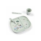 Done By Deer Foodie Dinner Set Tiny Farm Green, UK version