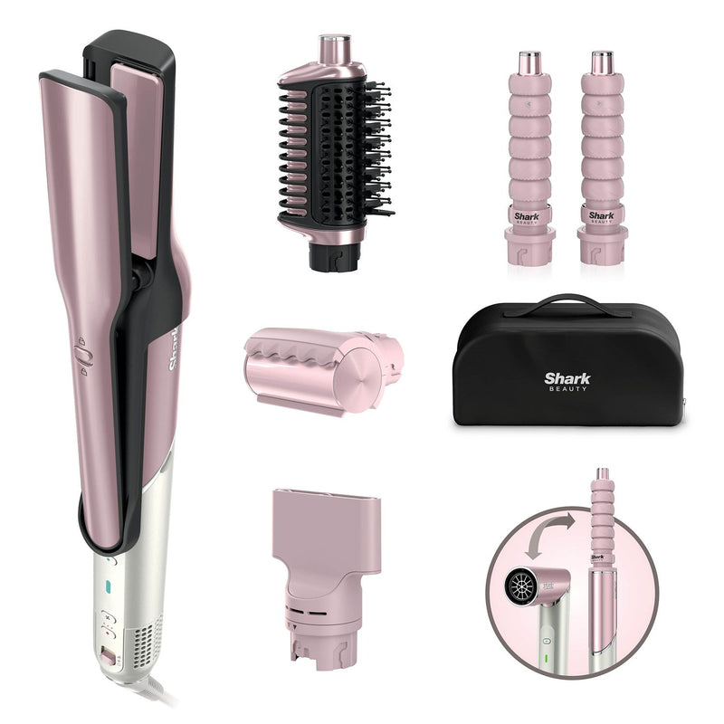 Shark Glam multi-styler ceramic air styling system pink (British brand)