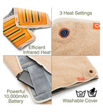 Cozy Jorv heated throw seat cover with power bank - British product