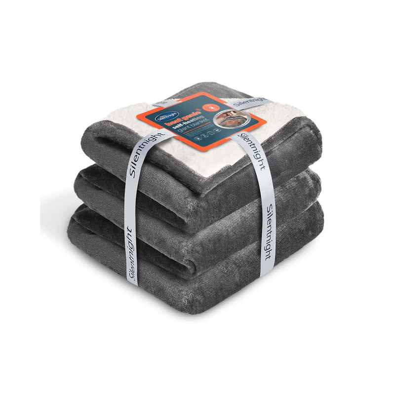 Silentnight self heating giant blanket grey 240x180cm, imported from the UK