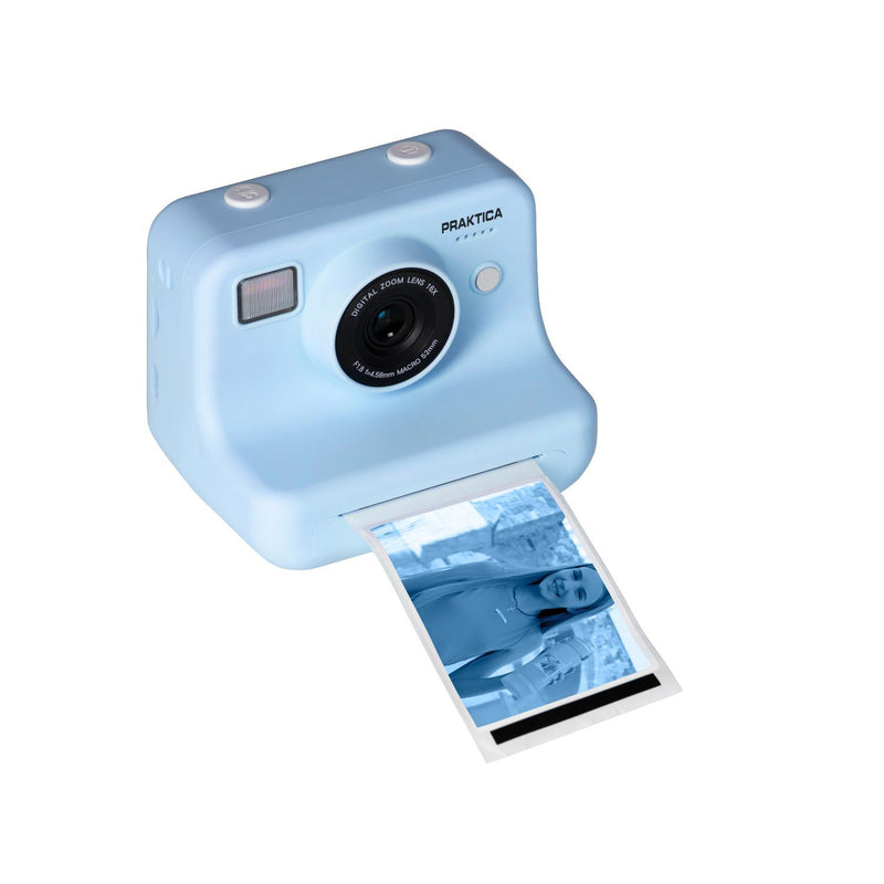 Praktica kids instant print camera blue with stickers (British brand)