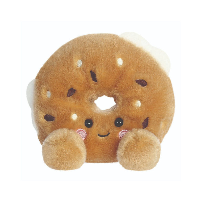 Aurora Palm Pals Tony Everything Bagel plush toy 5 inch, imported from the UK