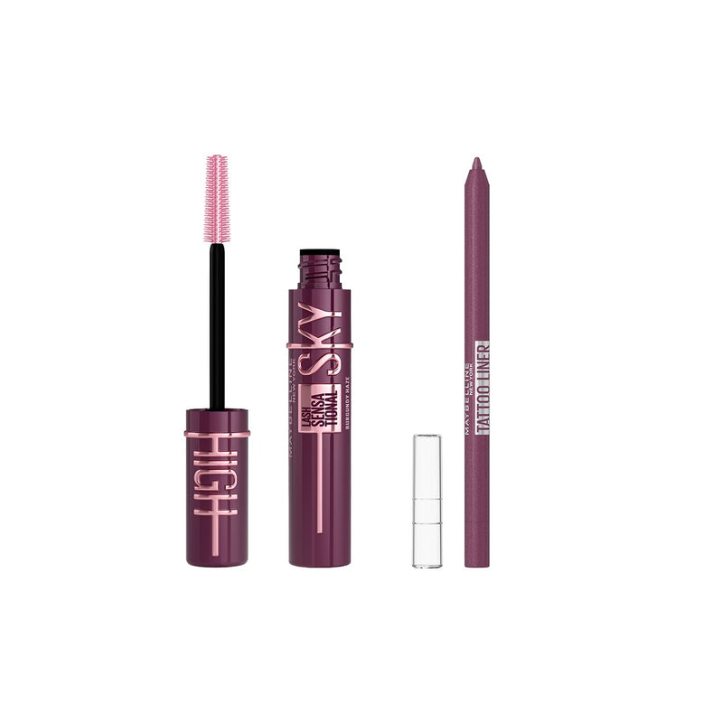 Maybelline Burgundy Haze mascara and Burgundy Bliss eyeliner, UK version
