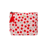 Fenella Smith Cherry Mila recycled canvas travel washbag, imported from the UK
