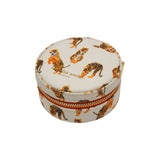 Fenella Smith Tiger Leap Cecile jewellery case 9x9x4cm (British brand)