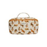 Fenella Smith Ella flat lay toiletry bag recycled cotton blend, UK version