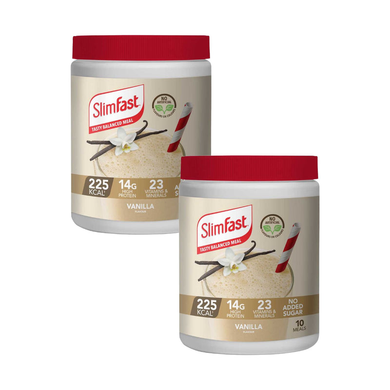 SlimFast vanilla shake powder bundle 2 x 365g - British product