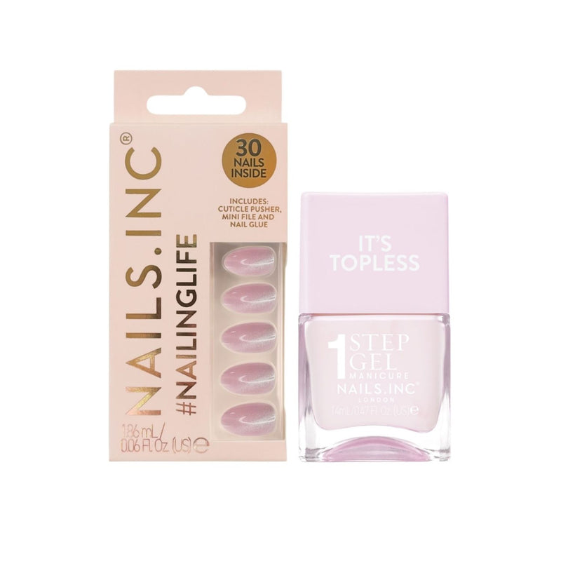 Nails.INC At Home Mani Duo press on nails and gel polish - British product