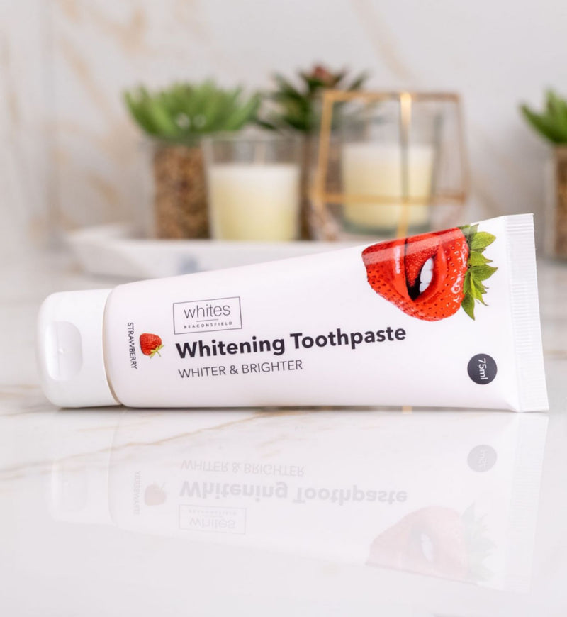 Whites Beaconsfield whitening toothpaste strawberry mint 75ml, UK version