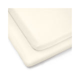 Boots Clair de Lune 2 Pack Fitted Cot Bed Sheets Cream- Buy online at McGrocer