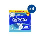 Always Ultra Long Plus sanitary towels with wings 18 ct - British product