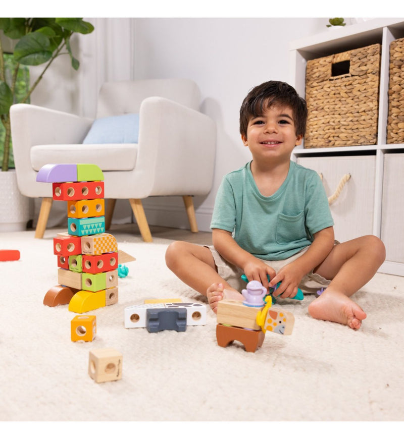 Melissa & Doug Blockables Town Set 73-piece, imported from the UK
