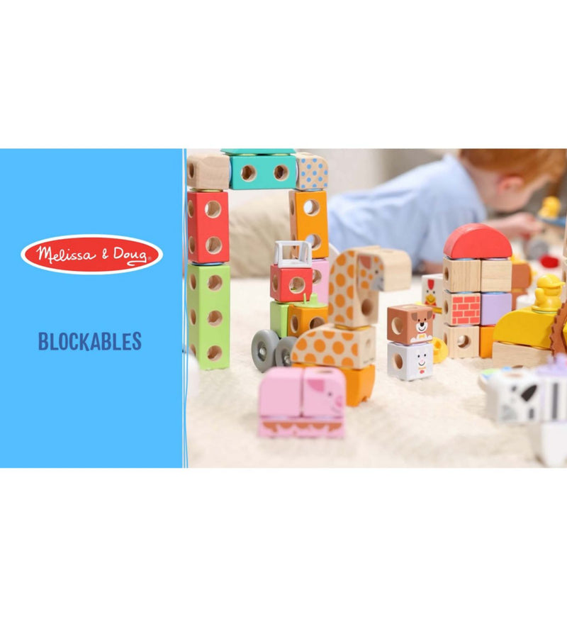 Melissa & Doug building playset vehicles 54 piece, imported from the UK