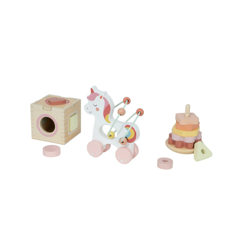 Tooky Toy wooden 3-in-1 unicorn toy, UK version