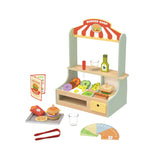Tooky Toy wooden burger shop playset (British brand)