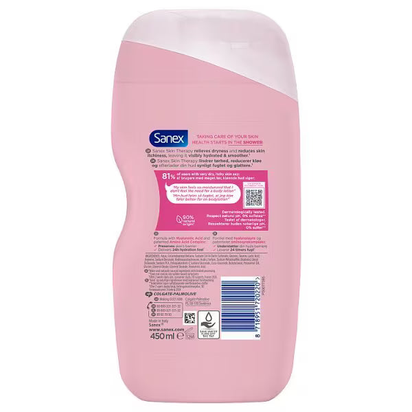 Sanex Skin Therapy Anti-Dryness Shower Gel 450ml (British brand)