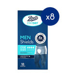 Boots Staydry Men Normal Shields 80 pack, imported from the UK