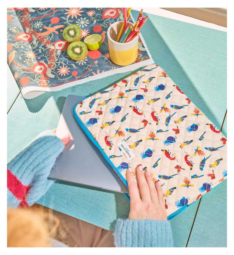 Fenella Smith Bird Chatter laptop snug 13 inch (British brand)