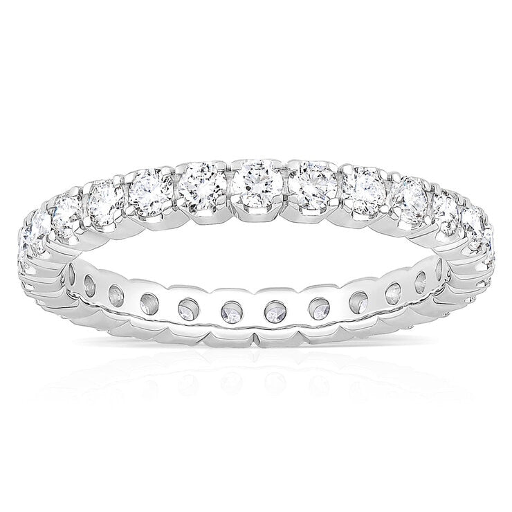 Costco diamond eternity ring 1ct round brilliant 18ct white gold - British product