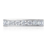 Costco 2ctw round brilliant diamond eternity ring size O - British product