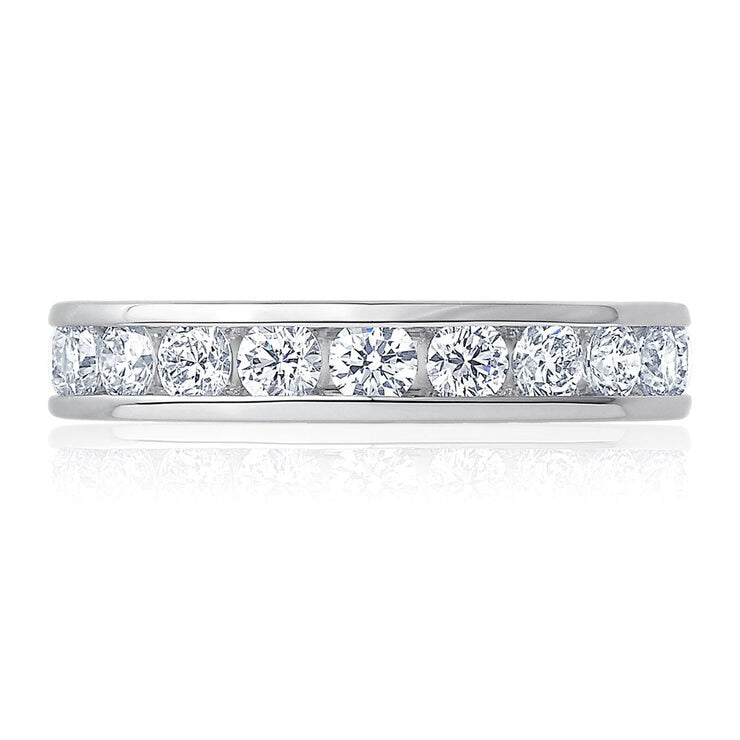 2.00ctw diamond eternity ring in platinum size N, imported from the UK
